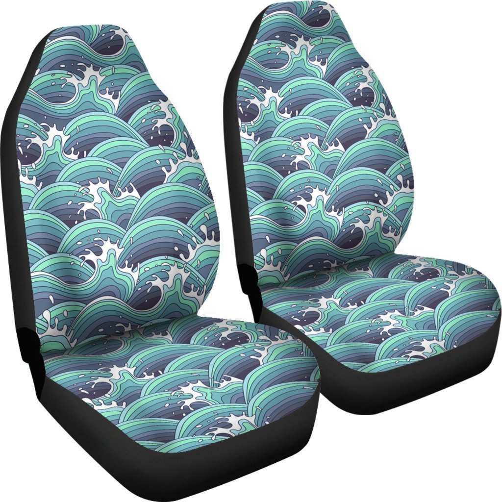 Surf wave Pattern Universal Fit Car Seat Covers