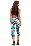 Surf Wave Pattern Women Capris