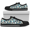 Surf Wave Pattern Women Low Top Shoes