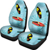 Surfboard Themed Pattern Universal Fit Car Seat Covers-JorJune