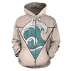 Surfing All Over Zip Up Hoodie