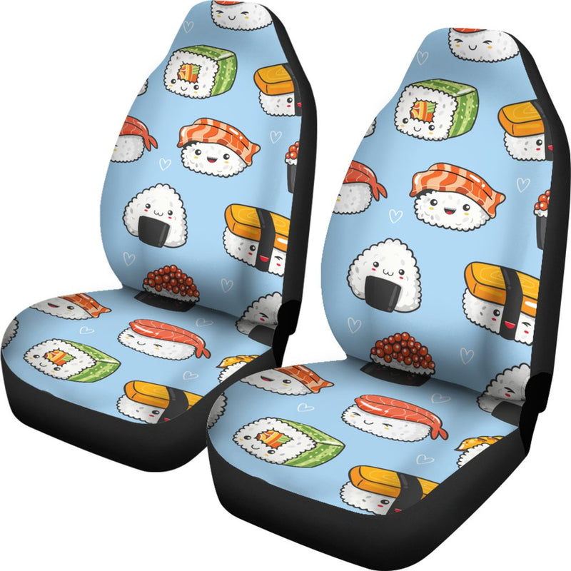 Sushi Cartoon Design Universal Fit Car Seat Covers-JorJune