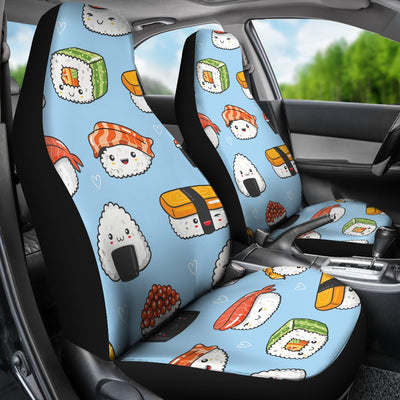 Sushi Cartoon Design Universal Fit Car Seat Covers-JorJune