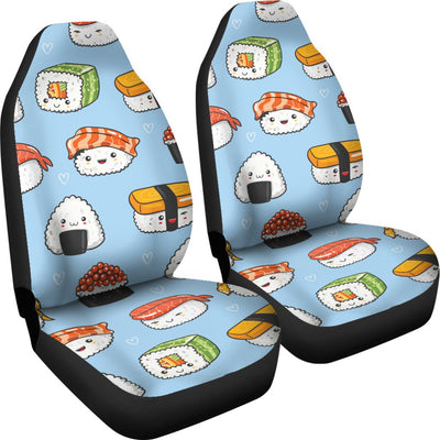 Sushi Cartoon Design Universal Fit Car Seat Covers-JorJune