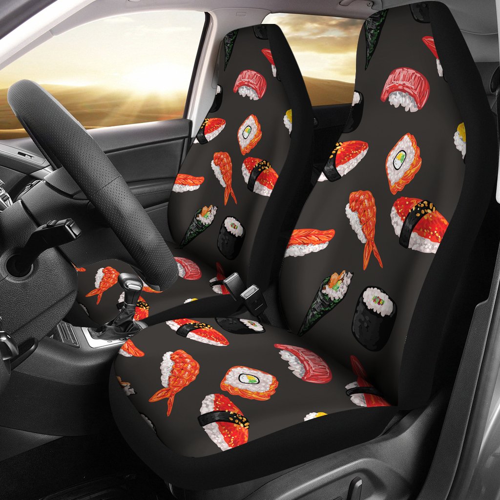 Sushi Design Print Universal Fit Car Seat Covers-JorJune