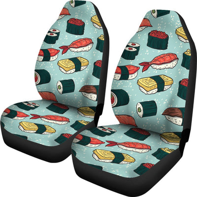 Sushi Pattern Design Universal Fit Car Seat Covers-JorJune