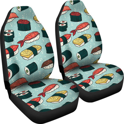 Sushi Pattern Design Universal Fit Car Seat Covers-JorJune