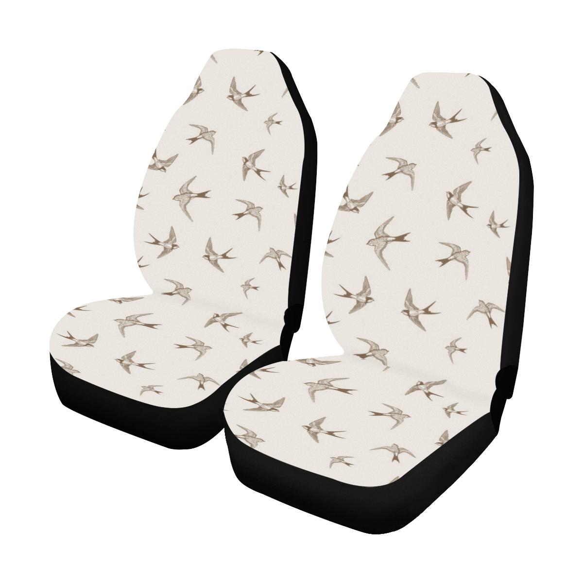 Swallow Bird Pattern Print Design 01 Car Seat Covers (Set of 2)-JORJUNE.COM