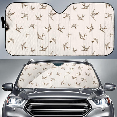 Swallow Bird Pattern Print Design 01 Car Sun Shades-JORJUNE.COM