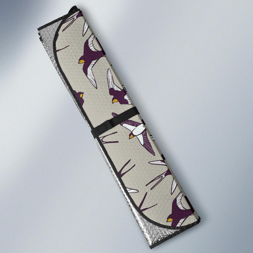 Swallow Bird Pattern Print Design 03 Car Sun Shades-JORJUNE.COM