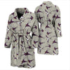 Swallow Bird Pattern Print Design 03 Men Bathrobe-JORJUNE.COM