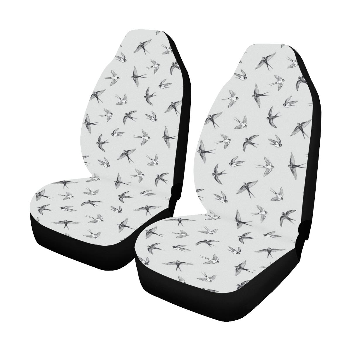 Swallow Bird Pattern Print Design 04 Car Seat Covers (Set of 2)-JORJUNE.COM