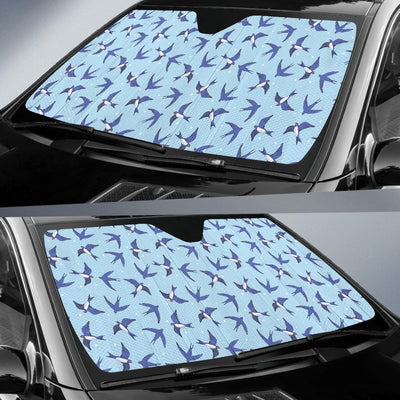 Swallow Bird Pattern Print Design 06 Car Sun Shades-JORJUNE.COM