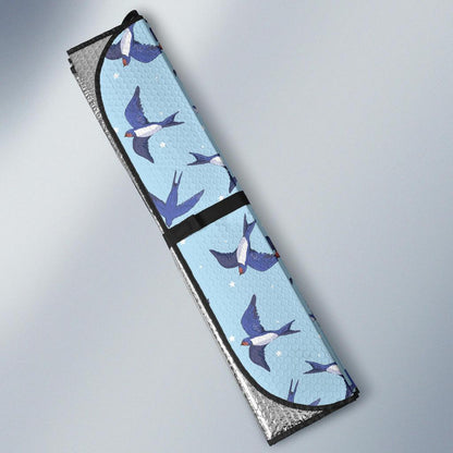 Swallow Bird Pattern Print Design 06 Car Sun Shades-JORJUNE.COM