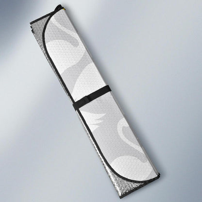 Swan Pattern Print Design 02 Car Sun Shades-JORJUNE.COM