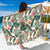 Plumeria Flower Tropical Palm Leaves Beach Sarong Pareo Wrap