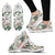 Plumeria Flower Tropical Palm Leaves Women Sneakers