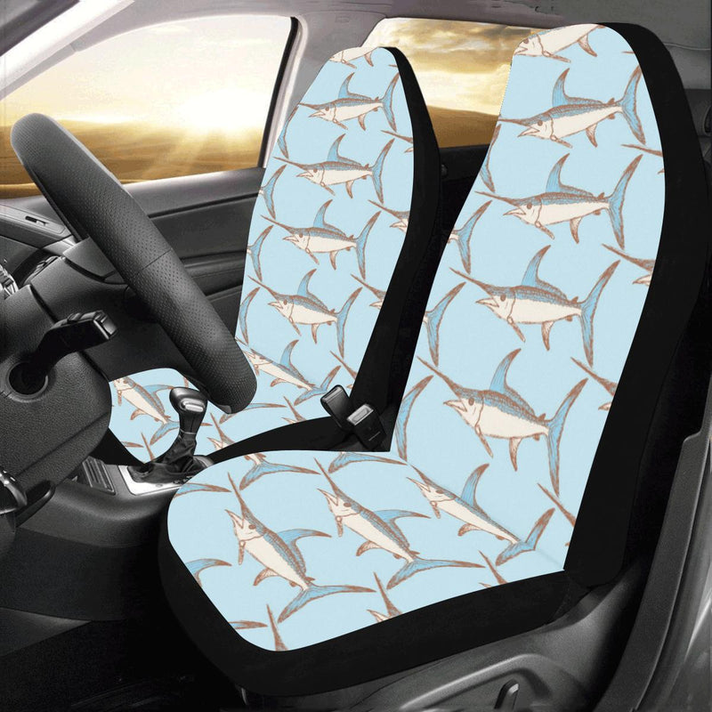 Swordfish Pattern Print Design 01 Car Seat Covers (Set of 2)-JORJUNE.COM