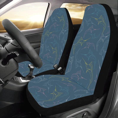 Swordfish Pattern Print Design 02 Car Seat Covers (Set of 2)-JORJUNE.COM