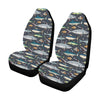 Swordfish Pattern Print Design 04 Car Seat Covers (Set of 2)-JORJUNE.COM