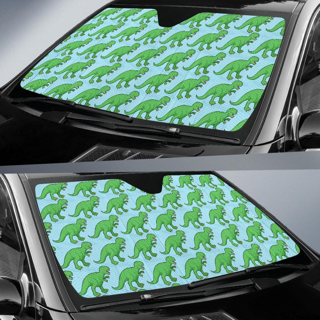 T Rex Pattern Print Design A01 Car Sun Shades-JORJUNE.COM