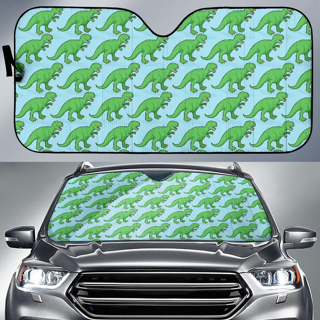 T Rex Pattern Print Design A01 Car Sun Shades-JORJUNE.COM
