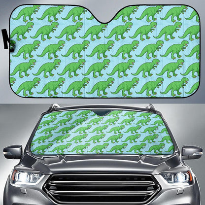 T Rex Pattern Print Design A01 Car Sun Shades-JORJUNE.COM