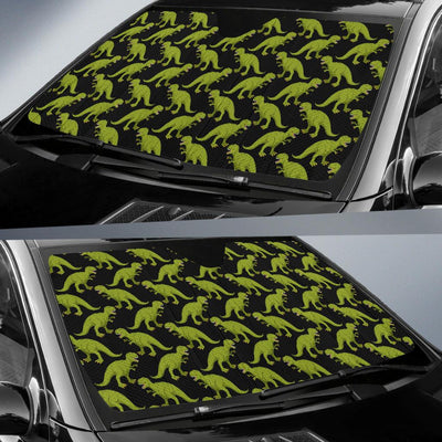 T Rex Pattern Print Design A02 Car Sun Shades-JORJUNE.COM