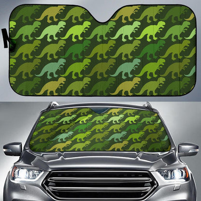 T Rex Pattern Print Design A03 Car Sun Shades-JORJUNE.COM