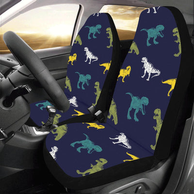 T Rex Pattern Print Design A07 Car Seat Covers (Set of 2)-JORJUNE.COM