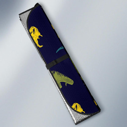 T Rex Pattern Print Design A07 Car Sun Shades-JORJUNE.COM