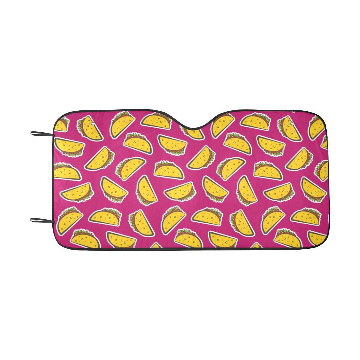 Taco Pattern Print Design TC01 Car Sun Shade-JorJune