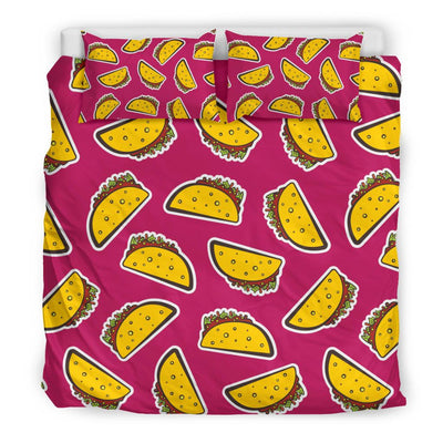 Taco Pattern Print Design TC01 Duvet Cover Bedding Set-JORJUNE.COM