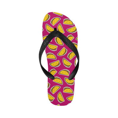 Taco Pattern Print Design TC01 Flip Flops-JorJune