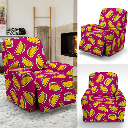 Taco Pattern Print Design TC01 Recliner Slipcover-JORJUNE.COM