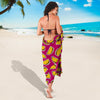 Taco Pattern Print Design TC01 Sarong Pareo Wrap-JORJUNE.COM