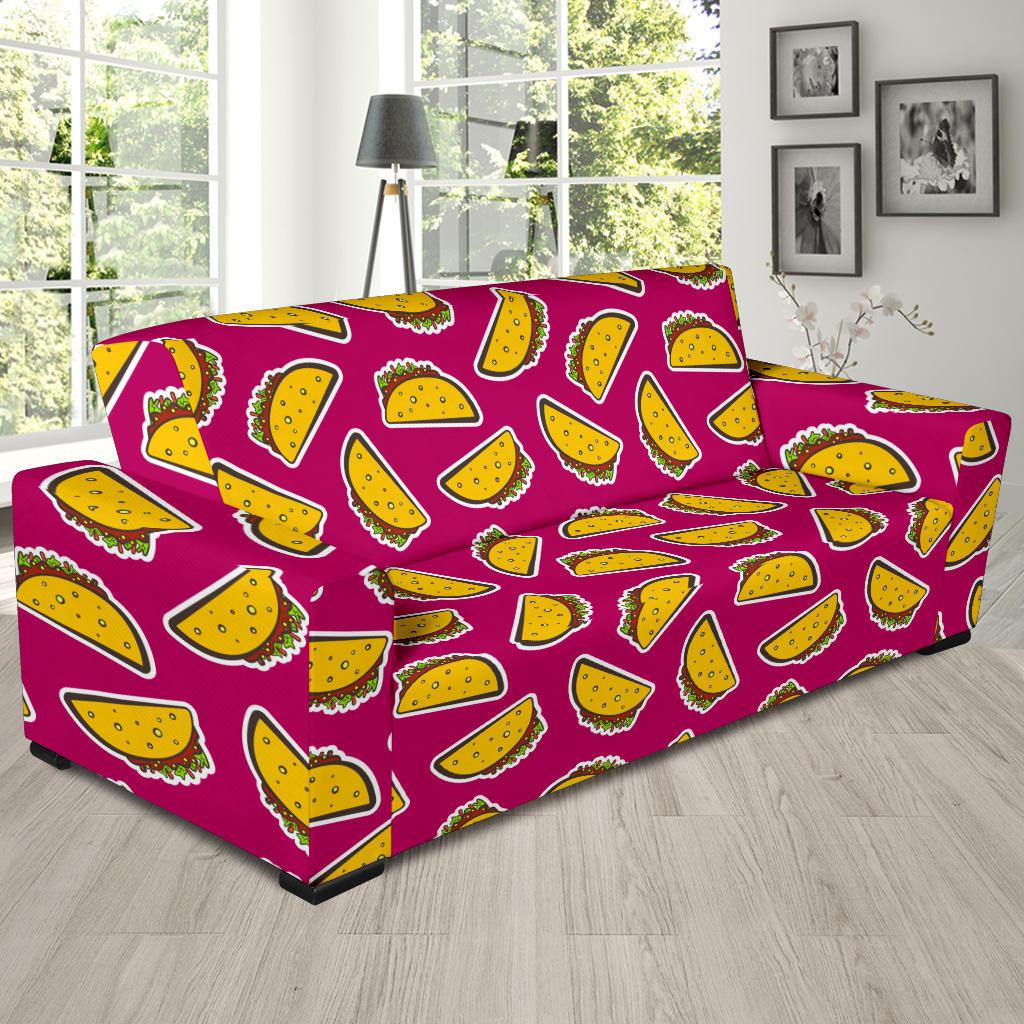 Taco Pattern Print Design TC01 Sofa Slipcover-JORJUNE.COM