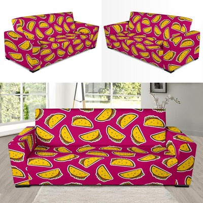 Taco Pattern Print Design TC01 Sofa Slipcover-JORJUNE.COM