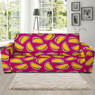 Taco Pattern Print Design TC01 Sofa Slipcover-JORJUNE.COM
