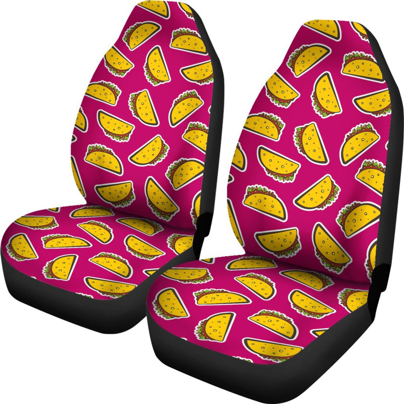 Taco Pattern Print Design TC01 Universal Fit Car Seat Covers-JorJune