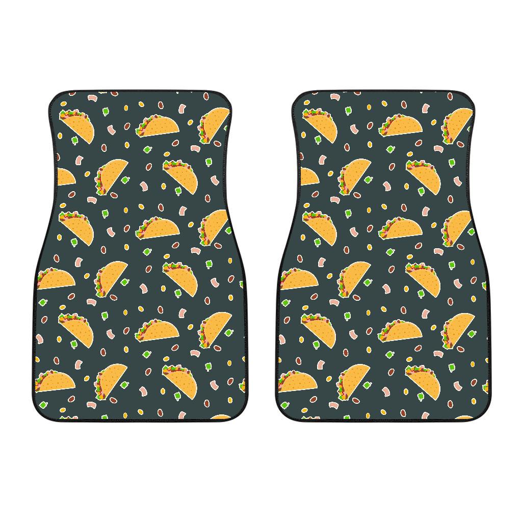 Taco Pattern Print Design TC02 Car Floor Mats-JORJUNE.COM