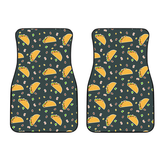 Taco Pattern Print Design TC02 Car Floor Mats-JORJUNE.COM