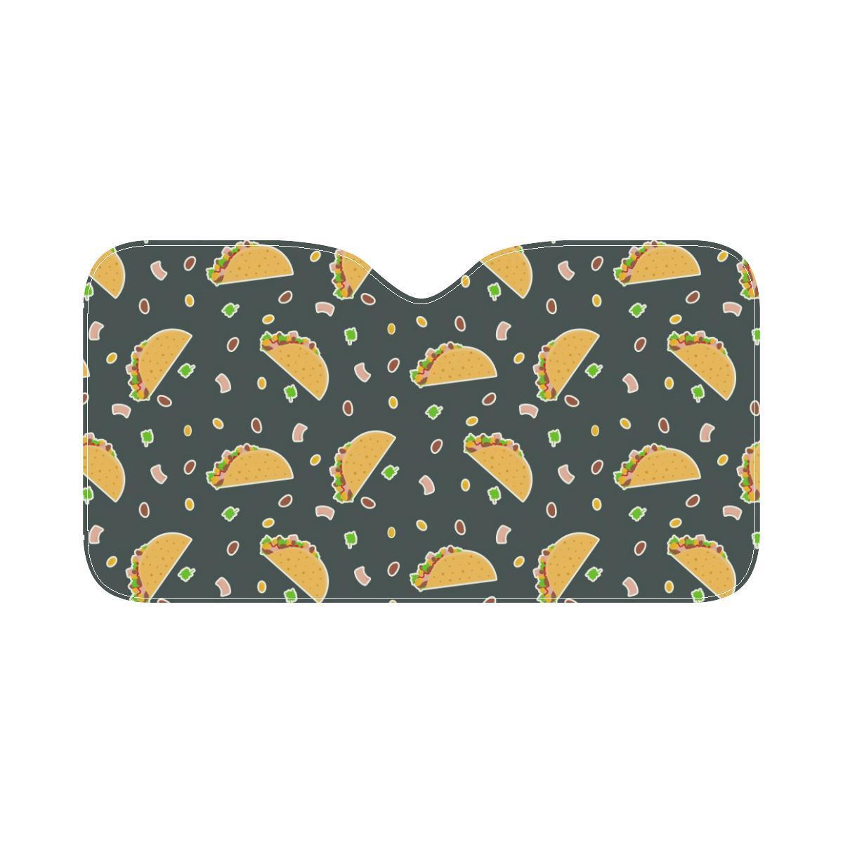 Taco Pattern Print Design TC02 Car Sun Shade-JorJune