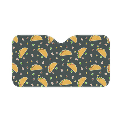 Taco Pattern Print Design TC02 Car Sun Shade-JorJune