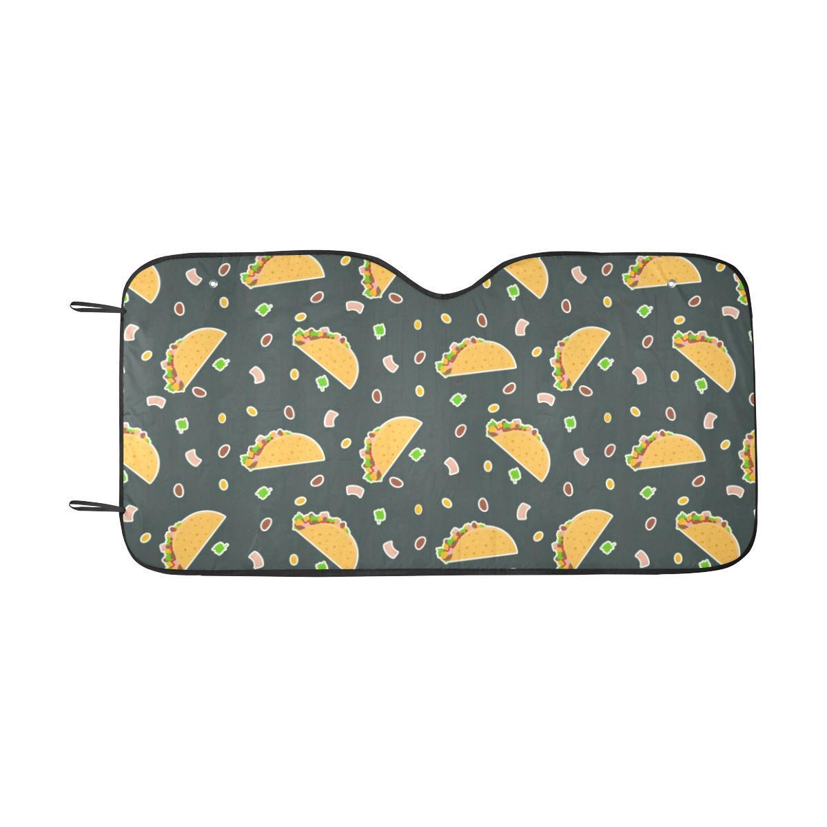 Taco Pattern Print Design TC02 Car Sun Shade-JorJune