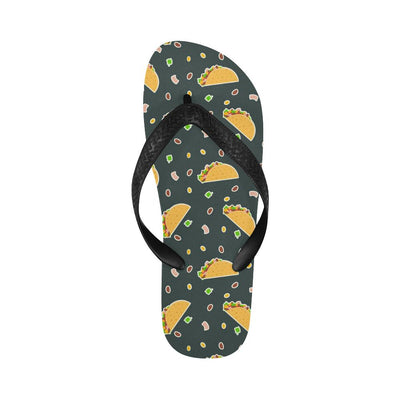 Taco Pattern Print Design TC02 Flip Flops-JorJune