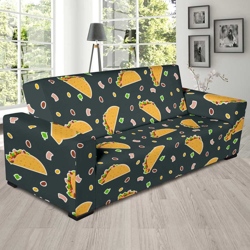 Taco Pattern Print Design TC02 Sofa Slipcover-JORJUNE.COM