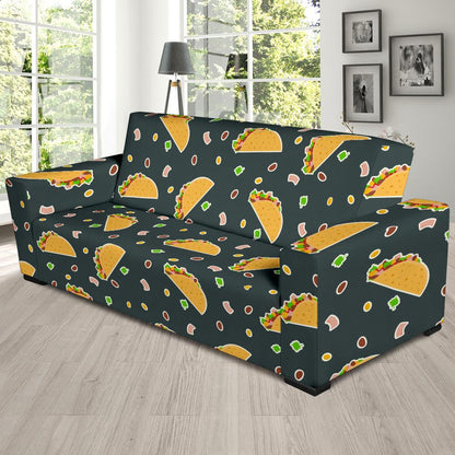 Taco Pattern Print Design TC02 Sofa Slipcover-JORJUNE.COM