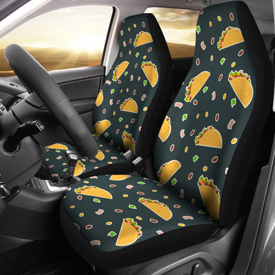 Taco Pattern Print Design TC02 Universal Fit Car Seat Covers-JorJune