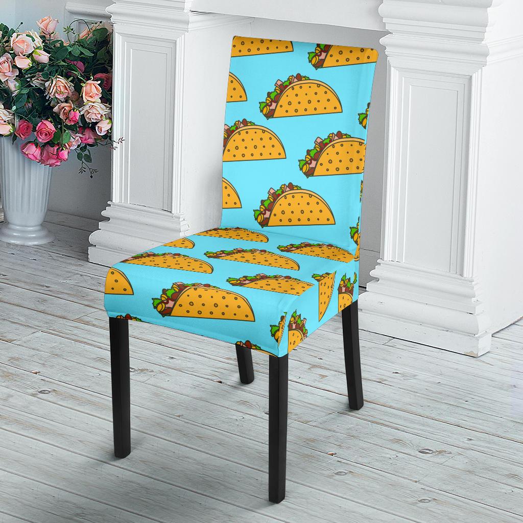 Taco Pattern Print Design TC03 Dining Chair Slipcover-JORJUNE.COM